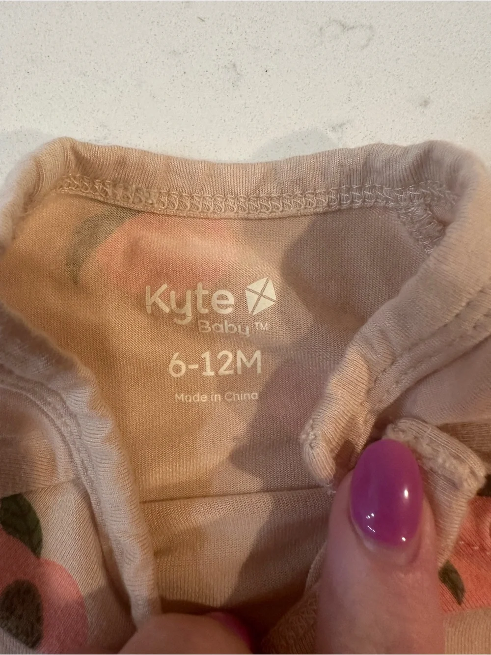 Kyte Baby peach short romper